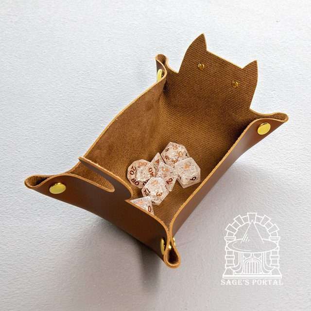 Sage's Brown Enchanted Cat Dice Tray image 10