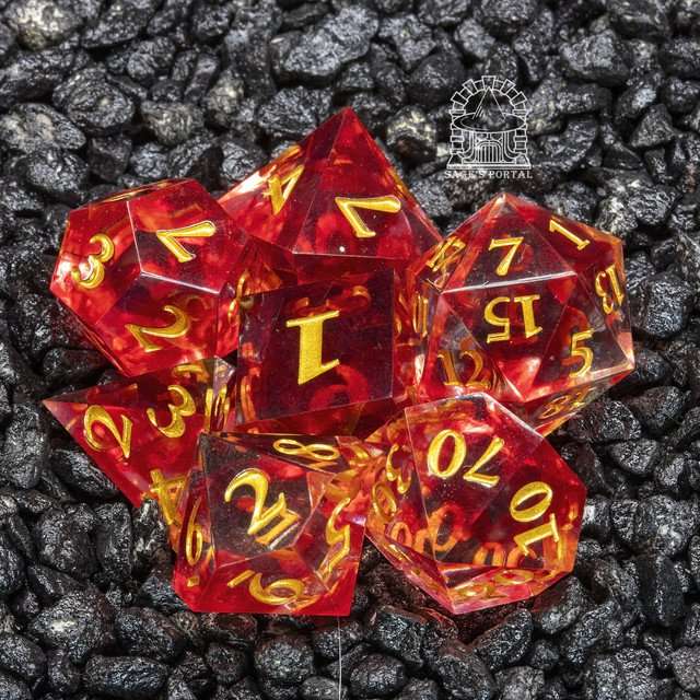 Sage's Orb of Hemomancy Sharp Edge Resin Dice Set image 10
