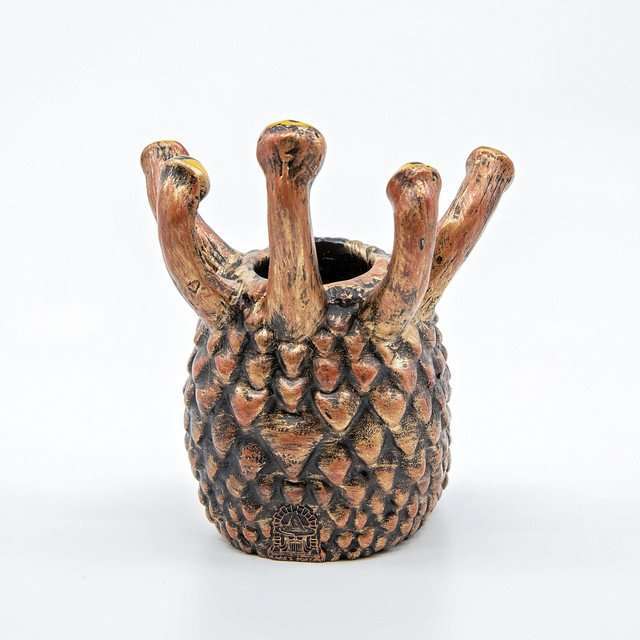 Yellow Eye Tyrant Desk Companion Phone Stand & Pencil Holder image 3