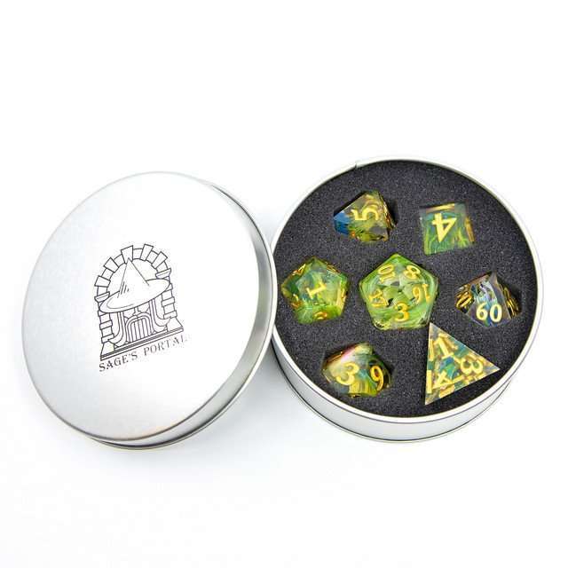Sage's Essence of Nature Sharp Edge Resin Polyhedral Dice Set image 11