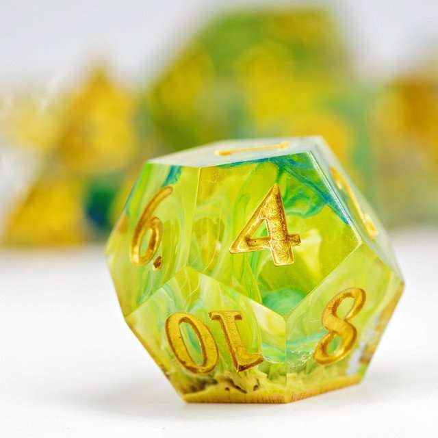 Sage's Essence of Nature Sharp Edge Resin Polyhedral Dice Set image 2