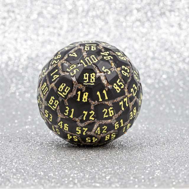 Sage’s Warp Stones Yellow Sun d100 Metal Dice image 8