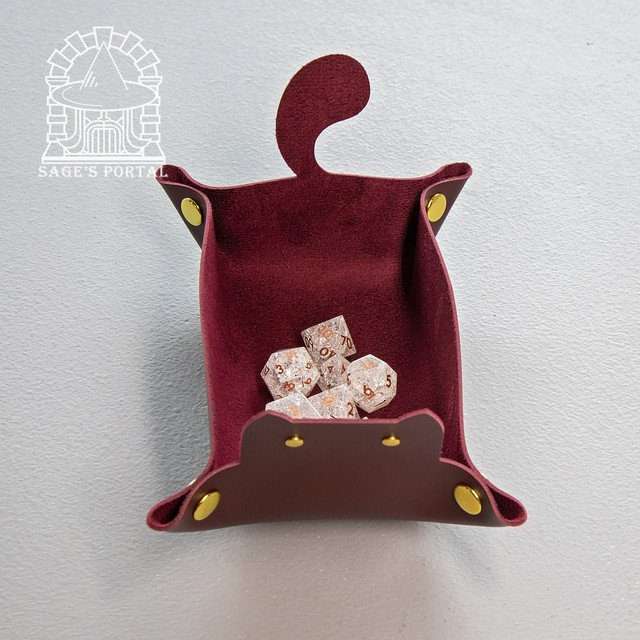Sage's Burgundy Enchanted Cat Dice Tray image 10
