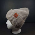 Sage’s Cap – Mocha Angora Rabbit Fur Viscose Beanie image 0