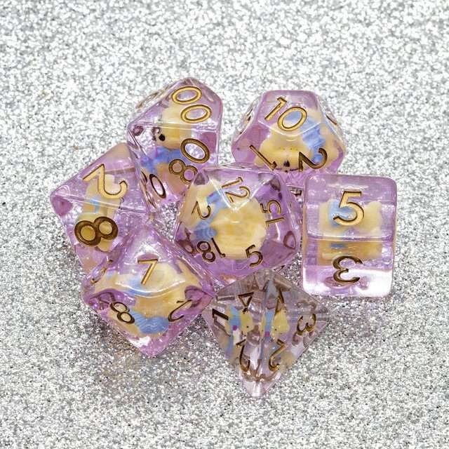 Sage's Familiars - Teddy Bear Familiar Resin Polyhedral Dice Set image 10