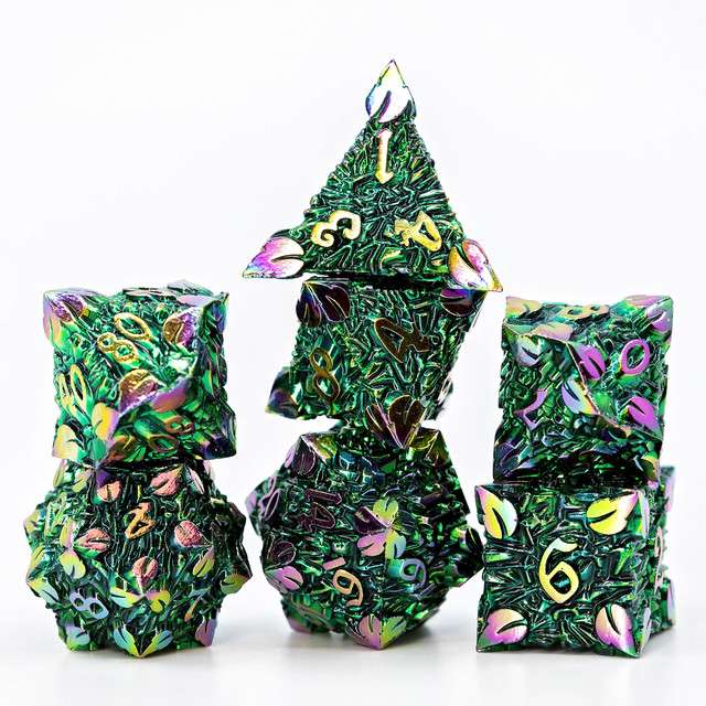 Sage’s Arboreals Sylvan Metal Polyhedral Dice Set image 6