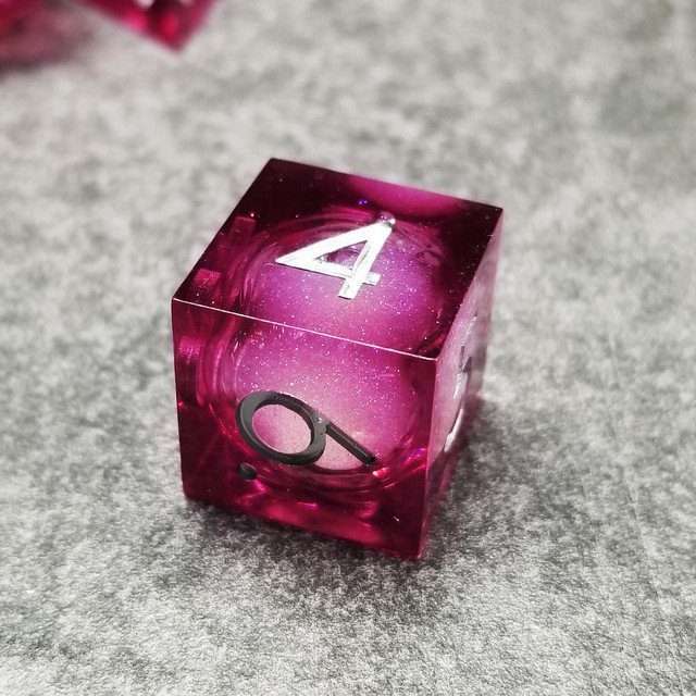 Sage's Vesper Souls Liquid Core Sharp Edge Resin Dice Set image 5