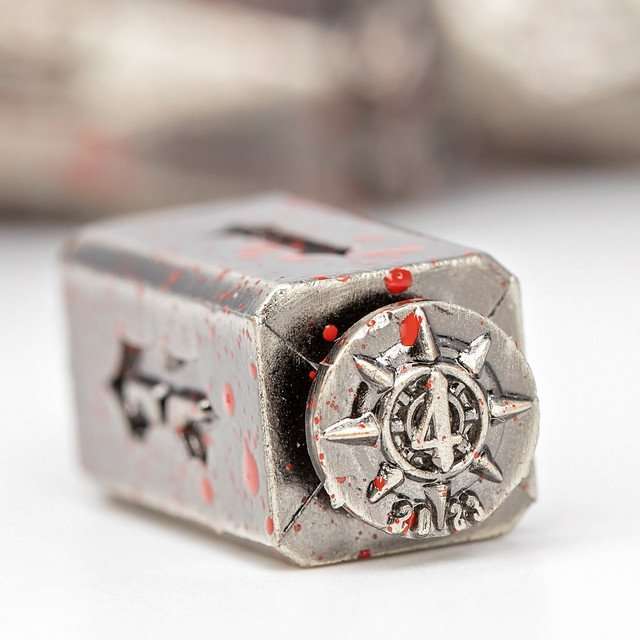 Sage's Holy Revolver Bloodstained Bullets Metal Dice Set image 9