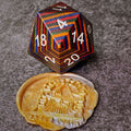 Sage's Trees - Rainbow Technical Wood 33mm D20 Die image 0