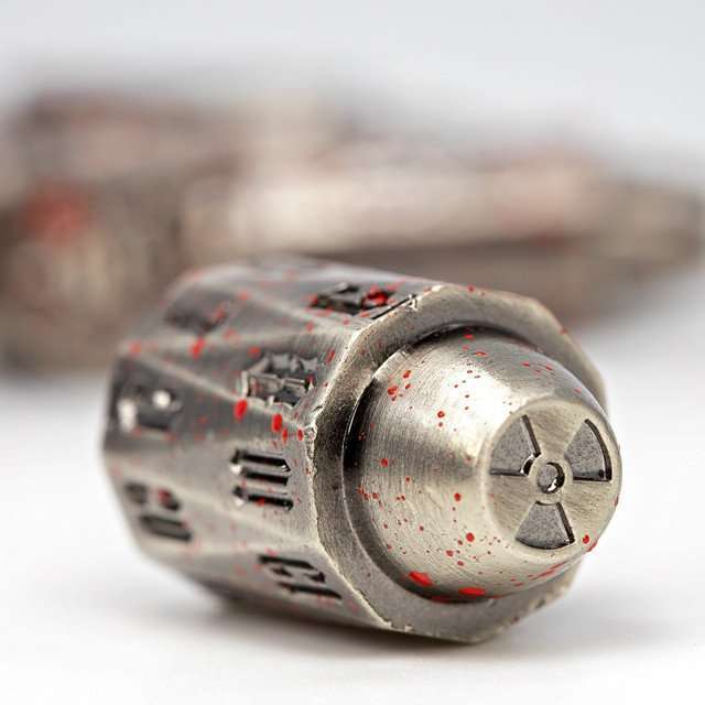Sage's Holy Revolver Bloodstained Bullets Metal Dice Set image 3