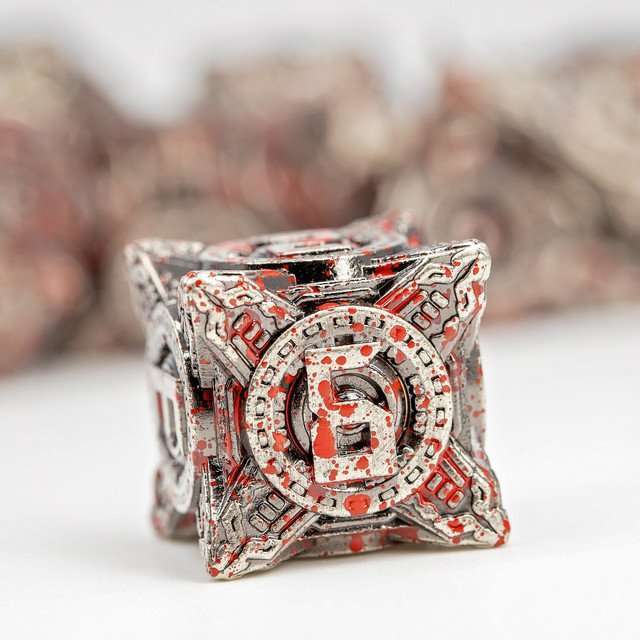 Sage’s Chronurgy Timeless Carnage Metal Polyhedral Dice Set image 8