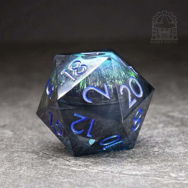 Sage's Eye of the Blue Beast Jiggling Eye Resin Giant 50mm D20 image 3