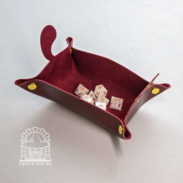 Sage's Burgundy Enchanted Cat Dice Tray image 11