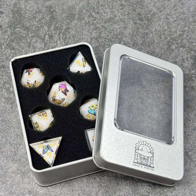 Sage's Kindred Companions Fluttering Swarm Sharp Edge Resin Dice Set image 5
