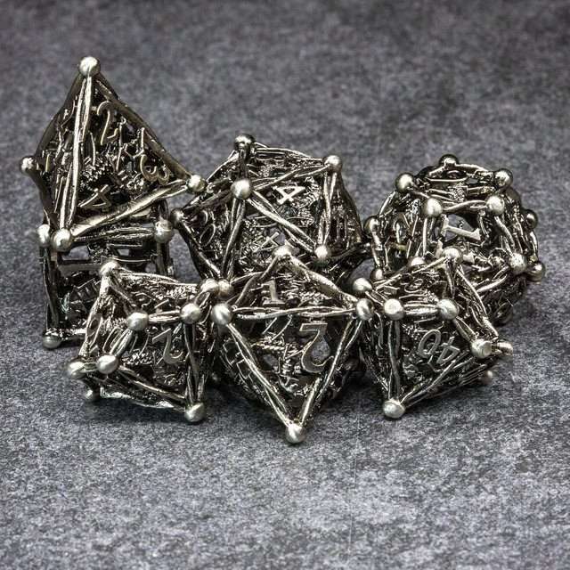Sage's Ankeg Magical Creature Nickel Hollow Metal Polyhedral Dice Set image 7