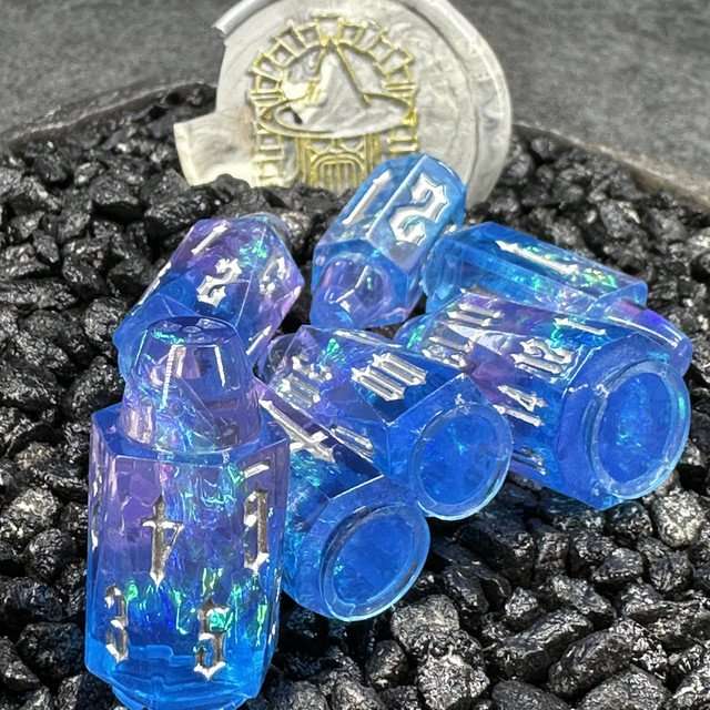Sage's Spectral Revolver Dawn Bullets Resin Dice Set image 11