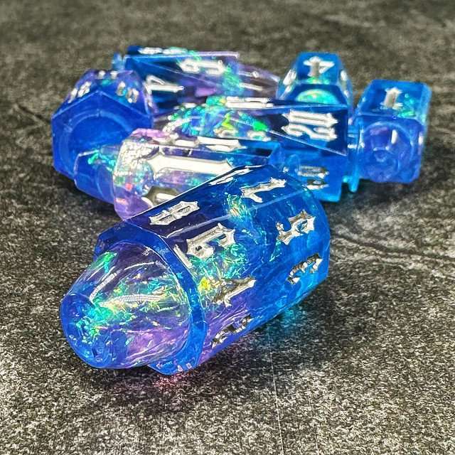 Sage's Spectral Revolver Dawn Bullets Resin Dice Set image 5