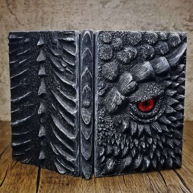 Eye of the Black Dragon Notebook | Handmade Notebook for TTRPG, Sketchbook, Diary image 0