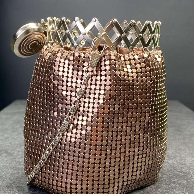 Sage’s Gala Purse – Bronze Metallic Scale Gate-top Dice Bag image 3