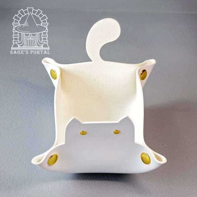 Sage's White Enchanted Cat Dice Tray image 5