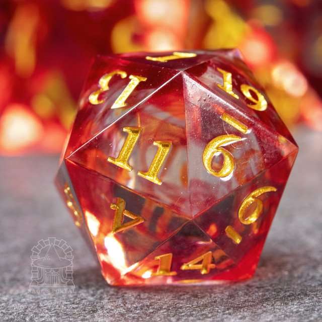 Sage's Orb of Hemomancy Sharp Edge Resin Dice Set image 0