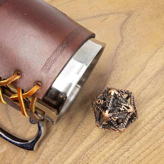 Sage’s 42mm Draconic Prison Copper Cage Hollow Metal D20 image 1