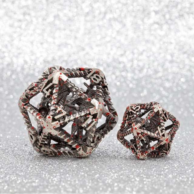 Sage’s 42mm Draconic Prison Bloody Cage Hollow Metal D20 image 1