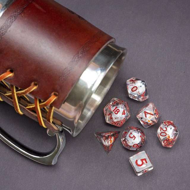 Sage's Familiars - Animated Skull Resin Polyhedral Dice Set image 9
