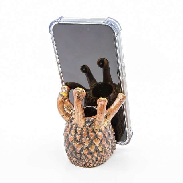 Yellow Eye Tyrant Desk Companion Phone Stand & Pencil Holder image 14