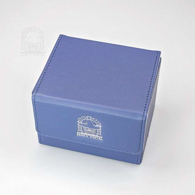 Sage’s Premium Deck Storage Box for TCG, Dice, Jewelry 105mm x 89mm x 76mm - Dark Blue image
