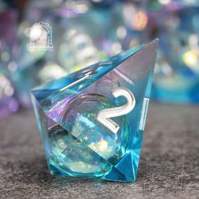 Sage's Spirits - Bloom Spirits Liquid Core Sharp Edge Resin Dice Set image 8