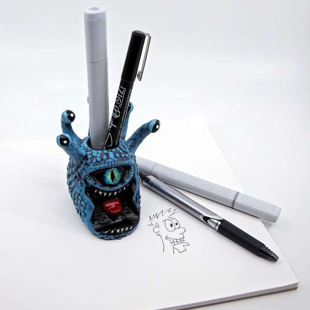 Blue Eye Tyrant Desk Companion Phone Stand & Pencil Holder image 11