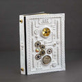 Sage's Gnomish Notebook White | Handmade Notebook for TTRPG, Sketchbook, Diary image 0