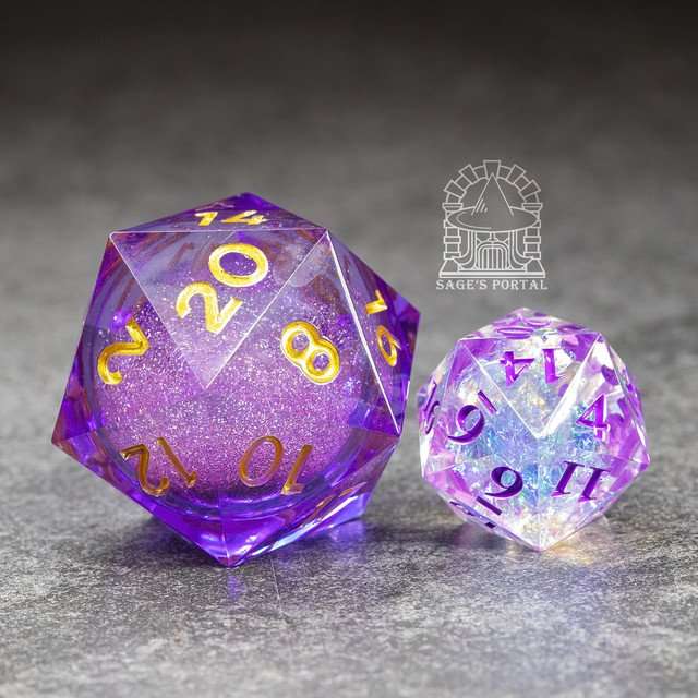 Sage's Spirits - 33mm Arcane Spirits Liquid-Core D20 Sharp Edge Resin Dice image 3