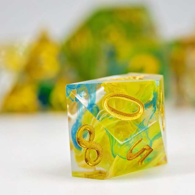 Sage's Essence of Nature Sharp Edge Resin Polyhedral Dice Set image 4