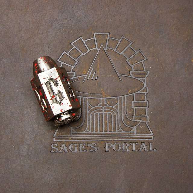 Sage's Holy Bullet Silver/Blood Metal D6 image 3