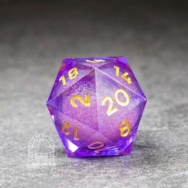 Sage's Spirits - 33mm Arcane Spirits Liquid-Core D20 Sharp Edge Resin Dice image 6