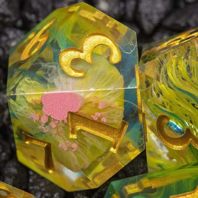 Sage's Essence of Nature Sharp Edge Resin Polyhedral Dice Set image 14