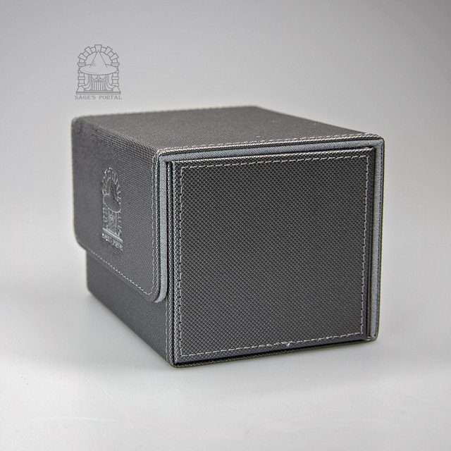 Sage’s Premium Deck Storage Box for TCG, Dice, Jewelry 105mm x 89mm x 76mm - Dark Gray image