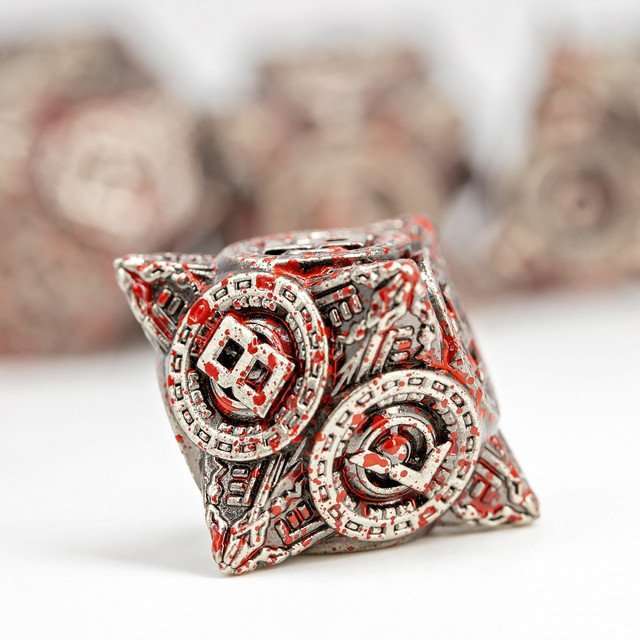 Sage’s Chronurgy Timeless Carnage Metal Polyhedral Dice Set image 7