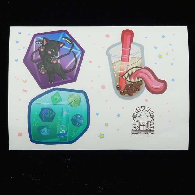 Sage's Cute Monsters Sticker Sheet image 0