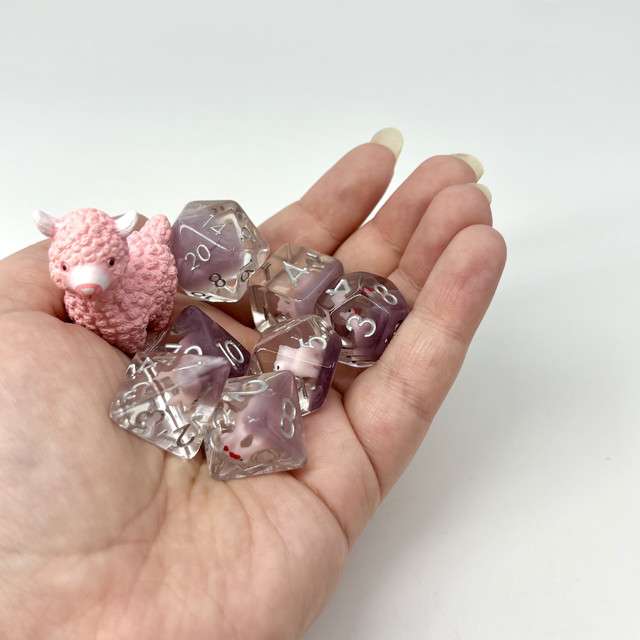 Sage's Familiars - Llama Resin Polyhedral Dice Set image 6