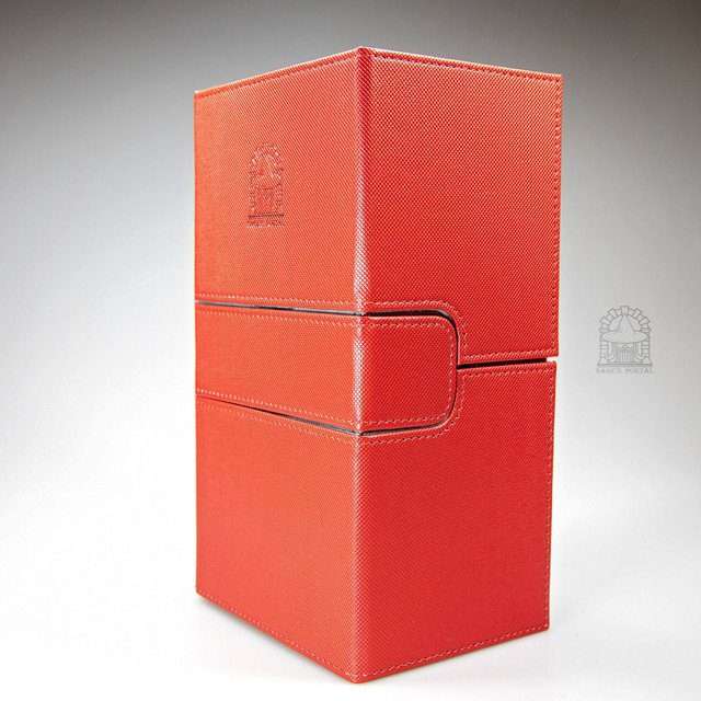 Sage's Premium 3 Drawer Deck Storage Box for TCG, Dice, Jewelry  200mm x 115mm x 90mm - Red image
