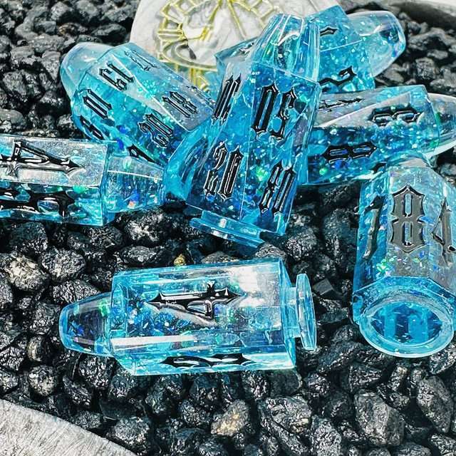 Sage's Spectral Revolver Splash Bullets Resin Dice Set image 0