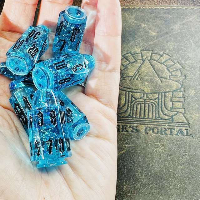 Sage's Spectral Revolver Splash Bullets Resin Dice Set image 2