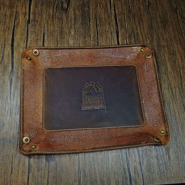 Sage's Enchanted Dice Tray Crazy Horse Oiled Saddle Leather Full Size image 9