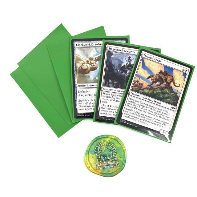 Sage's Arcane Armor Card Sleeves Matte Green Exceptional Durability 66mmx91mm image 0