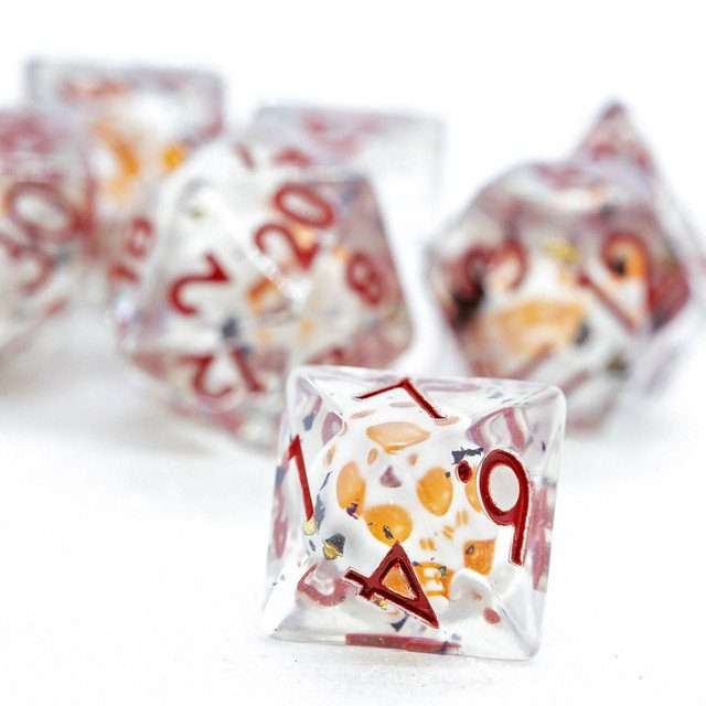 Sage's Familiars - Animated Skull Resin Polyhedral Dice Set image 5