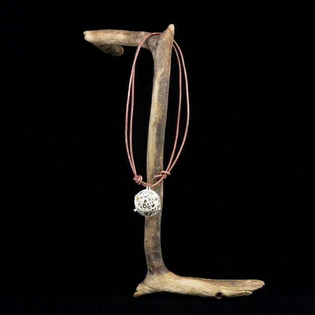 Sage’s Tiny Treasures Winter Sky Draconic Cage Necklace with Miniature Dice Set image 10