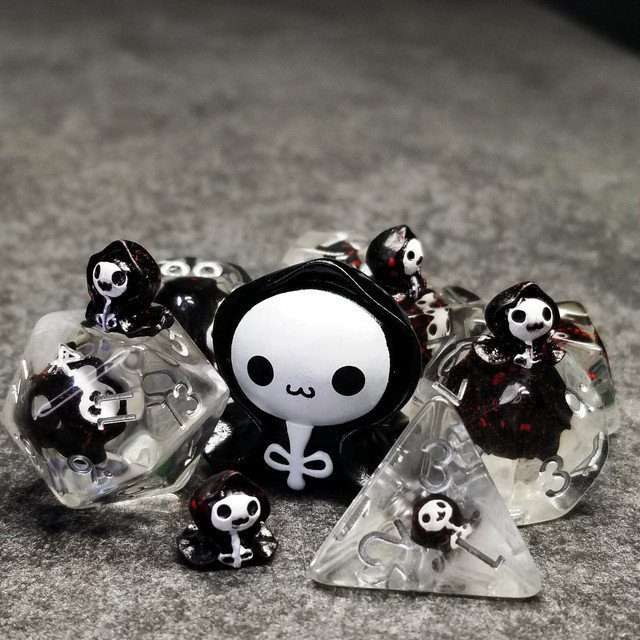 Sage's Familiars - Baby Grim Resin Polyhedral Dice Set image 10